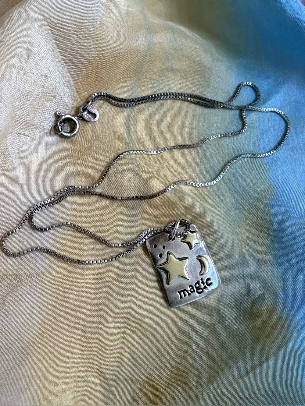 Whimsy Goth Sterling Silver Magic Necklace